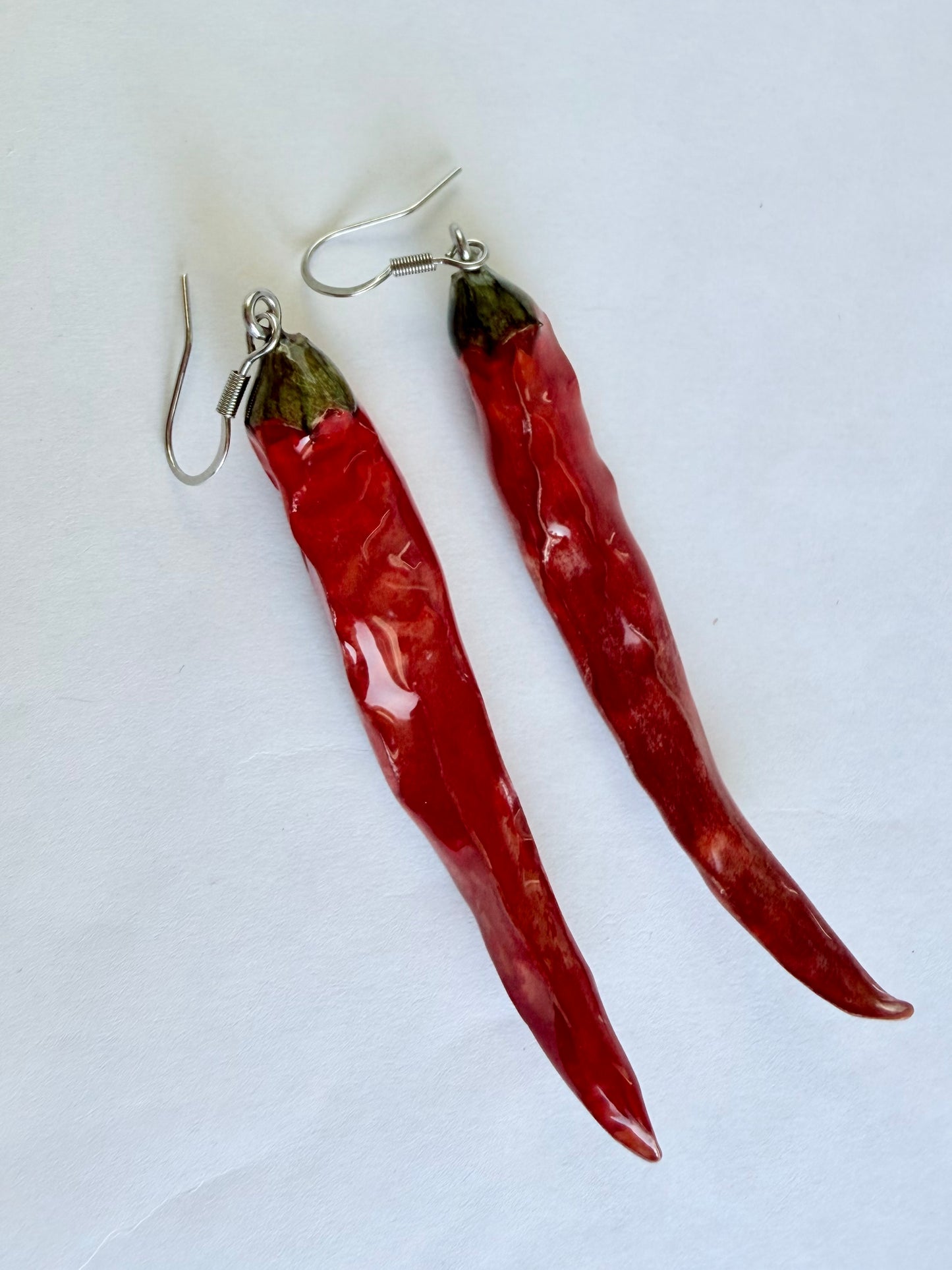 (Merch) Red pepper earrings